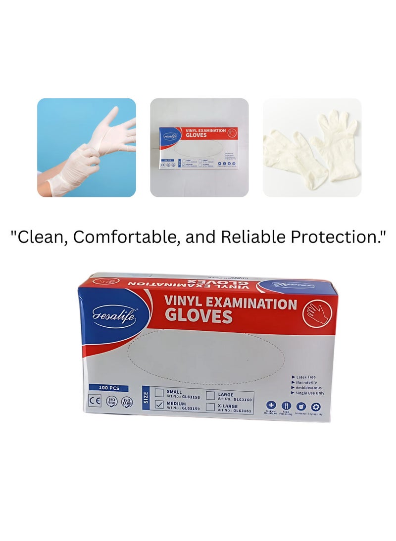 GESALIFE VINYL EXAMINATION GLOVES
