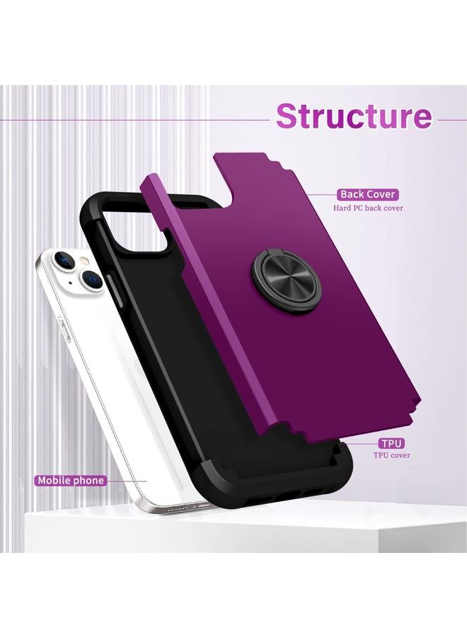 Zaboon Case For iPhone 13 L2 Rotating Ring Holder Magnetic Phone Case - Image 2