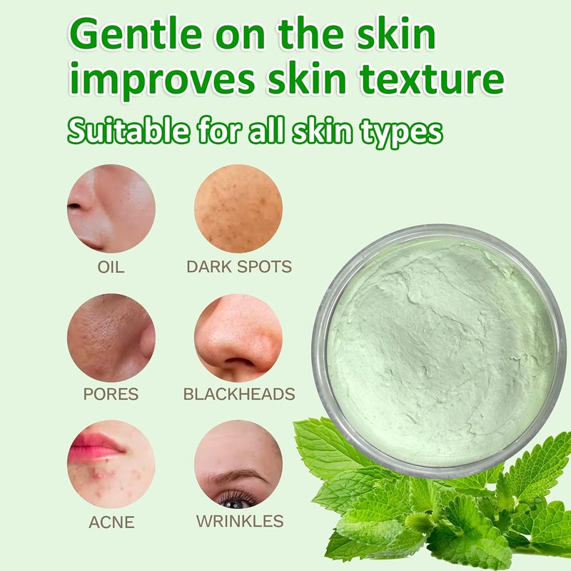 ECOLYTE+ La Parisienne Face Mud Mask with Mint - Spa Quality Exfoliating Treatment for Oily Skin, 500g - Image 5