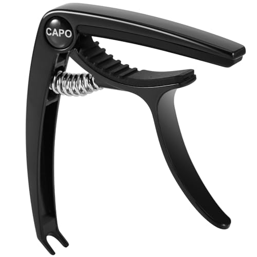 IMUSGO Guitar Capo, Capo for acoustic guitar 6 string, for electric guitar，Acoustic guitar capo,Kapo, Classical guitar capo, Electric guitar capo, Guitar capos(Black) - Image 1