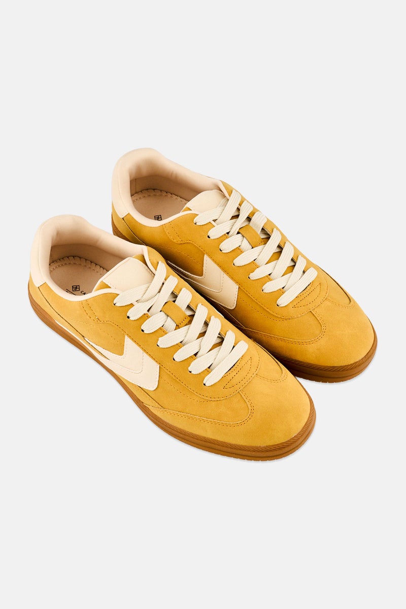 CALL IT SPRING Women Salome Lace Up Casual Shoes, Yellow - Image 4