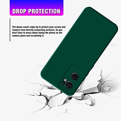 LIRAMARK Silicone Soft Back Cover Case for Oppo Reno 7 5G (Silicone Green) - Image 3