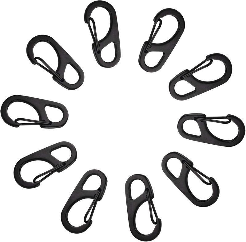 SWATOM Small Mini Carabiner Clip Tiny Spring Snap Hook Keychains Micro Carabiners for Paracord EDC Alloy Key Rings Outdoor Hiking Fishing Camping Backpack Accessories - Image 5