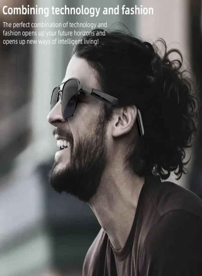 نظارات ذكية لاسلكية SG-11 PRO مع بلوتوث – حماية من الضوء الأزرق للرجال والنساء، مكالمات بدون استخدام اليدين، تشغيل الموسيقى، إطار خفيف وقوي، شحن Type-C، بطارية طويلة العمر، ملحقات تقنية، جهاز صوتي ذكي - Image 2