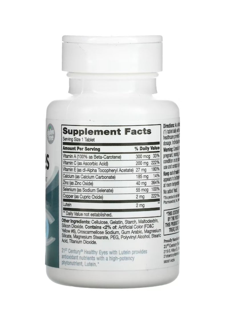 21st Century Healthy Eyes Lutein and Antioxidants 60 Tablets - Image 2