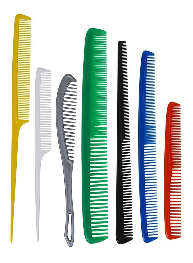 American Comb مجموعة أمشاط شعر أمريكية، 45 قطعة، ألوان متعددة، مصنوعة في الولايات المتحدة - Image 2