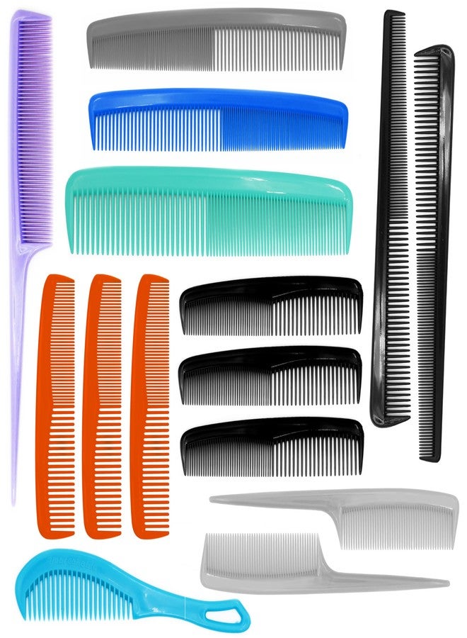 American Comb مجموعة أمشاط شعر أمريكية، 45 قطعة، ألوان متعددة، مصنوعة في الولايات المتحدة - Image 1