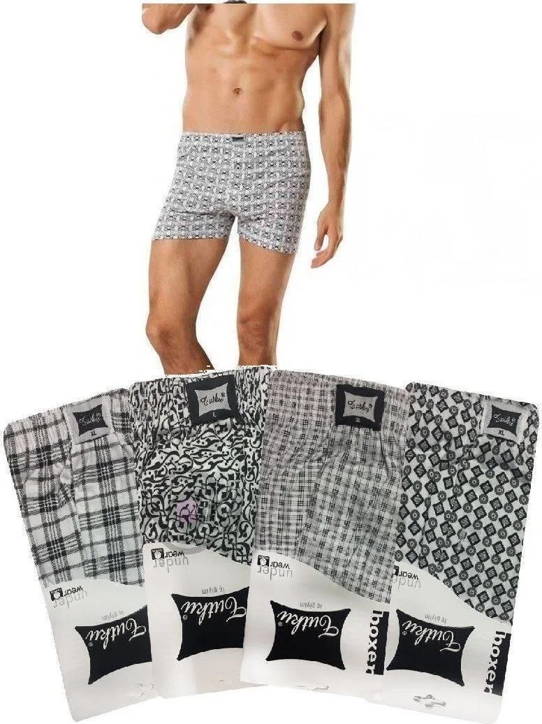 توتكو Passion Passion Men's Patterned Combed Cotton Men's Boxer 0116 - 3 Pieces