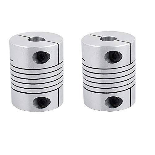Xnrtop 10mm to 14mm Shaft Coupling 40mm Length 32mm Diameter Stepper Motor Coupler Aluminum Alloy Joint Connector for 3D Printer CNC Machine DIY Encoder (Pack of 2 - Image 5