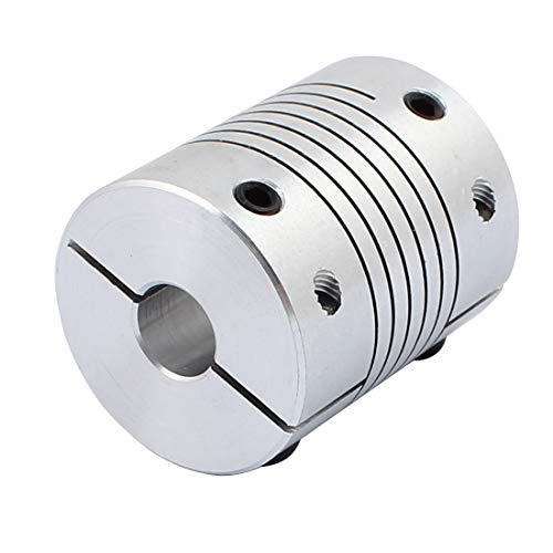 Xnrtop 10mm to 14mm Shaft Coupling 40mm Length 32mm Diameter Stepper Motor Coupler Aluminum Alloy Joint Connector for 3D Printer CNC Machine DIY Encoder (Pack of 2 - Image 4