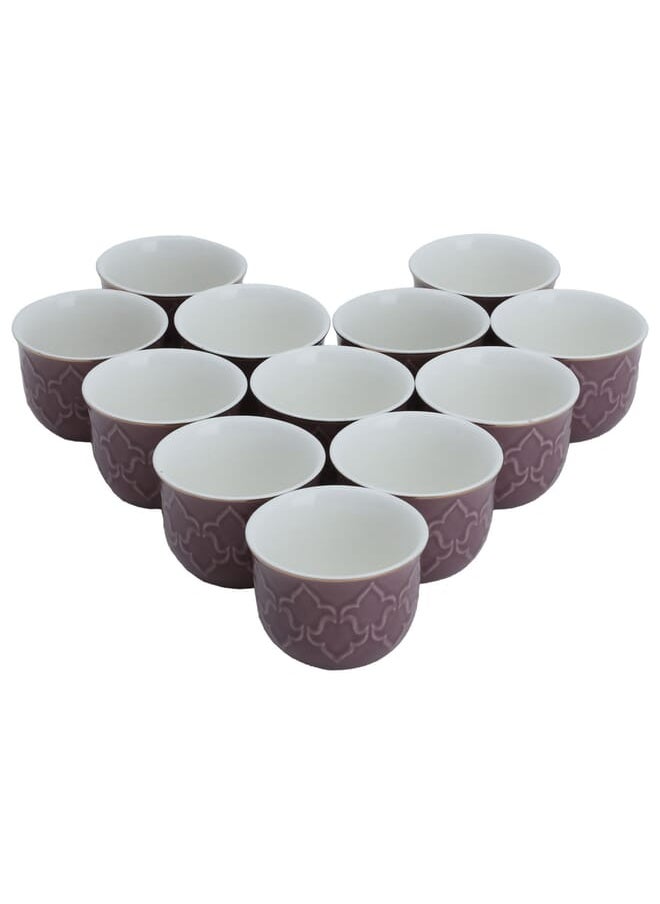 Purple porcelain Arabic coffee cups set with gold line 12 pieces - pzsku/ZBB832EE92062CA67C5E7Z/45/_/1721201429/6c651d04-f081-431f-93db-cd4de62fa2f4