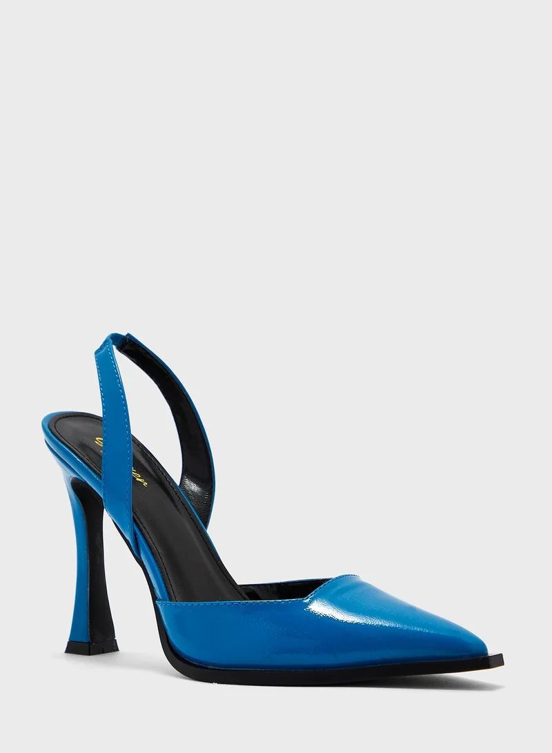 Ginger Patent Back Strap Pump