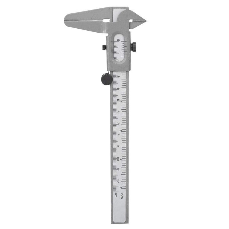 klarako Metal Vernier Caliper Manual Fine Adjustment Measuring Caliper Tools Micrometer Ruler [5inch],Angle Measuring Caliper - Image 1