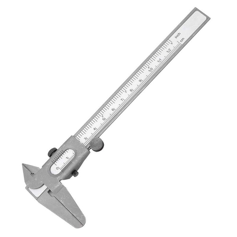 klarako Metal Vernier Caliper Manual Fine Adjustment Measuring Caliper Tools Micrometer Ruler [5inch],Angle Measuring Caliper - Image 4