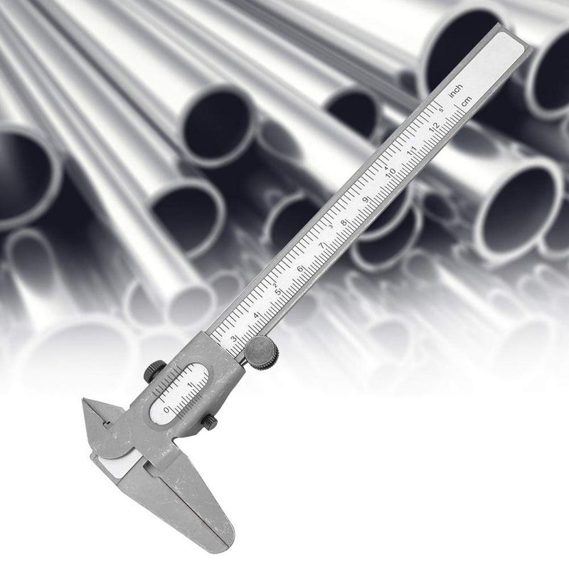 klarako Metal Vernier Caliper Manual Fine Adjustment Measuring Caliper Tools Micrometer Ruler [5inch],Angle Measuring Caliper - Image 5