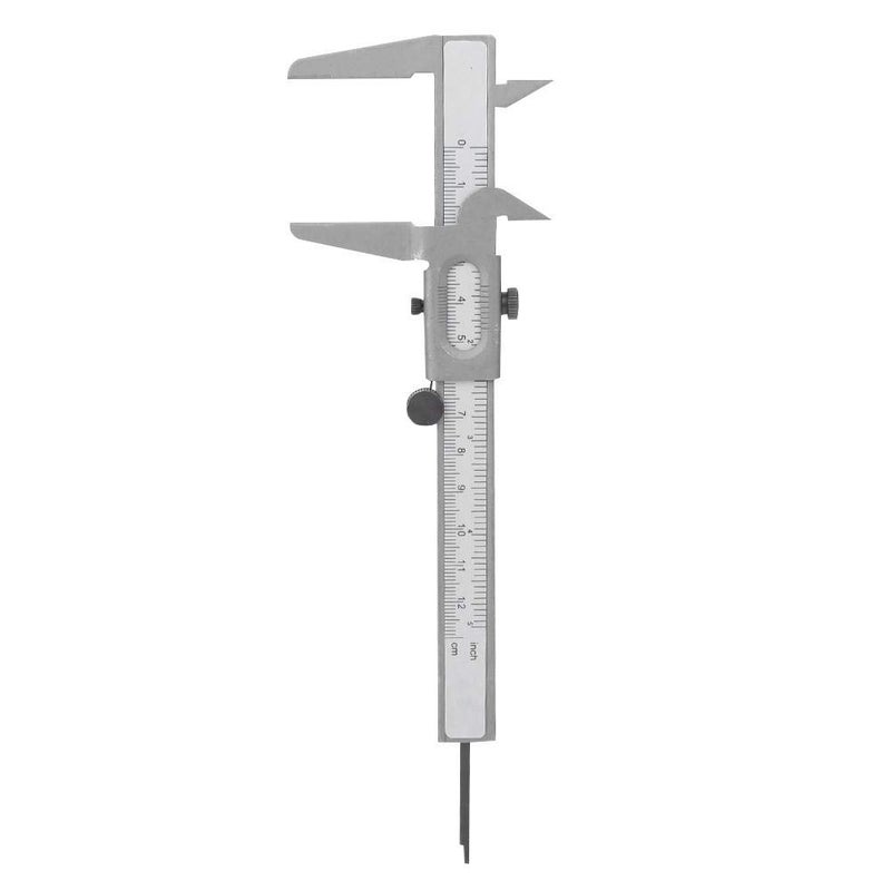 klarako Metal Vernier Caliper Manual Fine Adjustment Measuring Caliper Tools Micrometer Ruler [5inch],Angle Measuring Caliper - Image 2