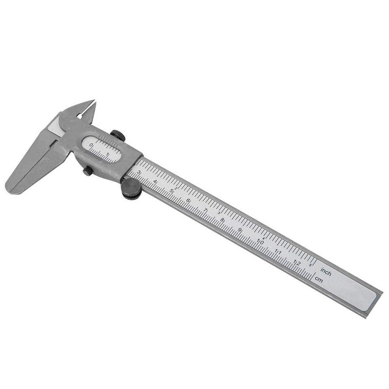 klarako Metal Vernier Caliper Manual Fine Adjustment Measuring Caliper Tools Micrometer Ruler [5inch],Angle Measuring Caliper - Image 3
