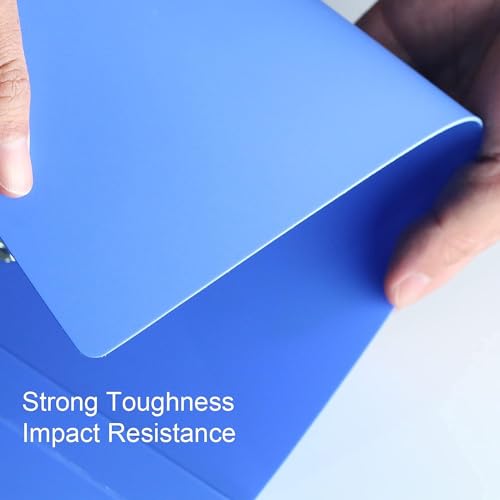 NSSP 2D Ring Binder File| Durable Polyethylene File Folder Document for Professional Use| Holds Upto 250 Sheets (Sky Blue, Pack of 6) - Image 5
