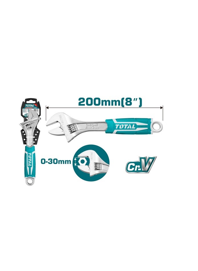 TOTAL Total Adjustable Wrench 200mm 8 in THT101086  - Image 3