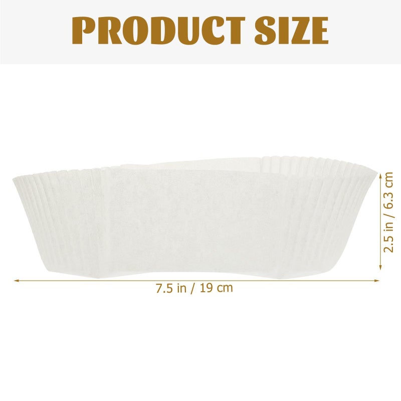 40pcs White Boat Shaped Baking Cups 190x89x63mm for Cupcakes Loaf Bread - Image 3