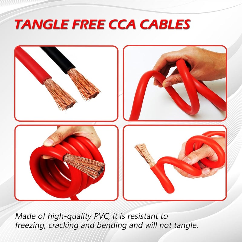 NOONE Heavy Duty Jumper Cables 10 Feet - Image 2
