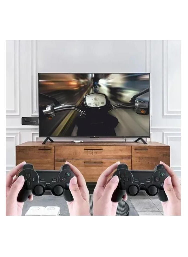 4K HD video game console, dual 2.4G wireless controllers, plug-and-play video game stick, built-in 10,000 games, retro handheld game console - Image 2