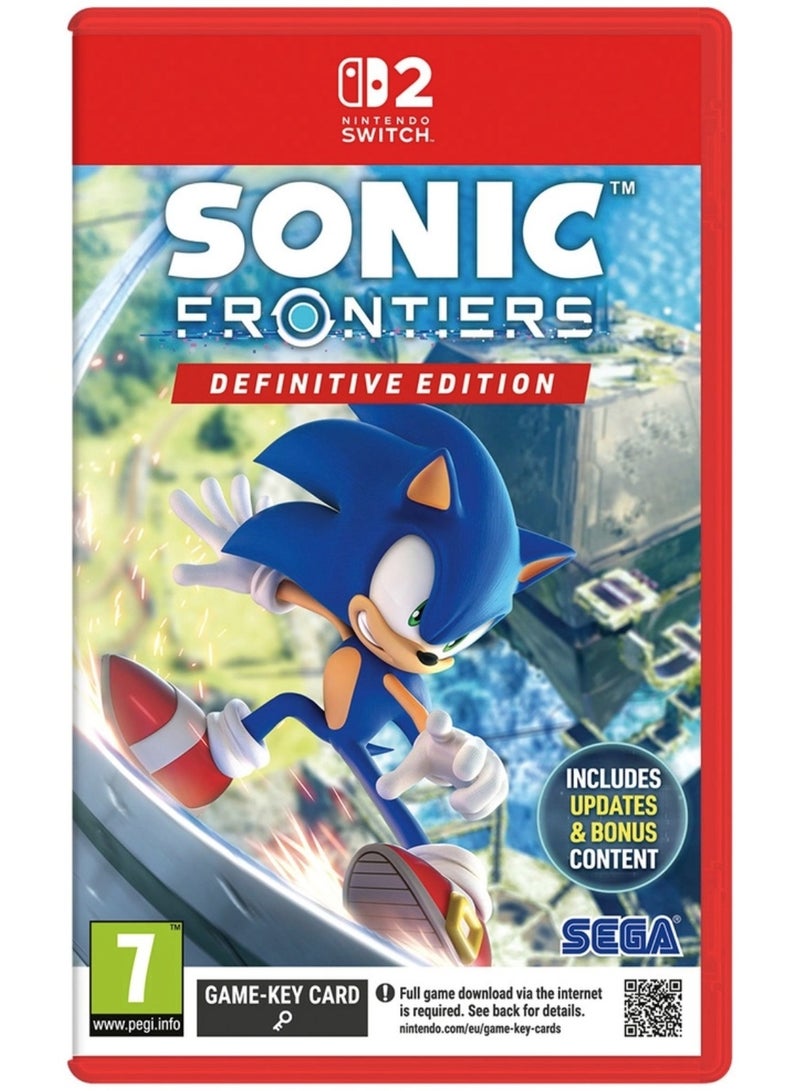 Sega Sonic Frontiers: Definitive Edition - Nintendo Switch 2 [GAME-KEY CARD] - nintendo_switch - Image 1
