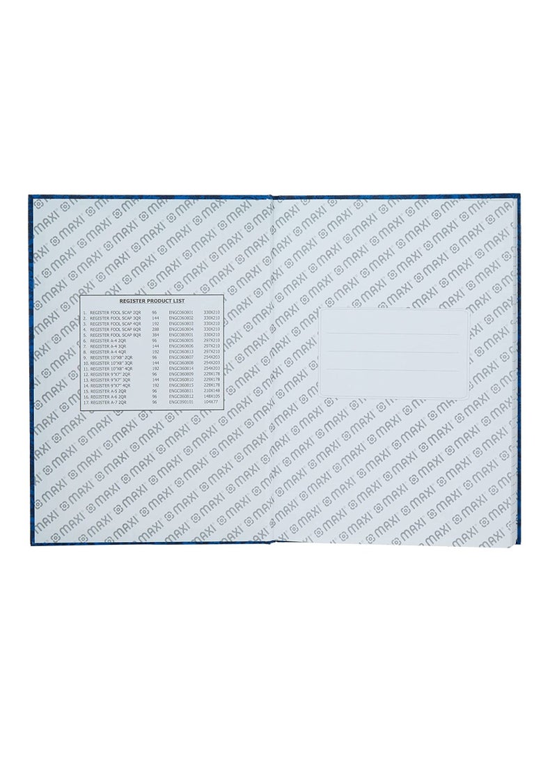 Maxi دفتر تسجيل مقاس A4 مكون من 4 قطع، 96 ورقة، غلاف أزرق - Image 3