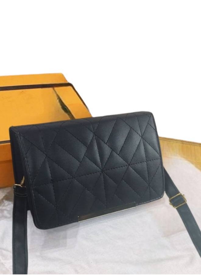 Generic - A black Crossbody Bag in Imported Leather – A Refined Design Combining Elegance and Functionality” - Image 1