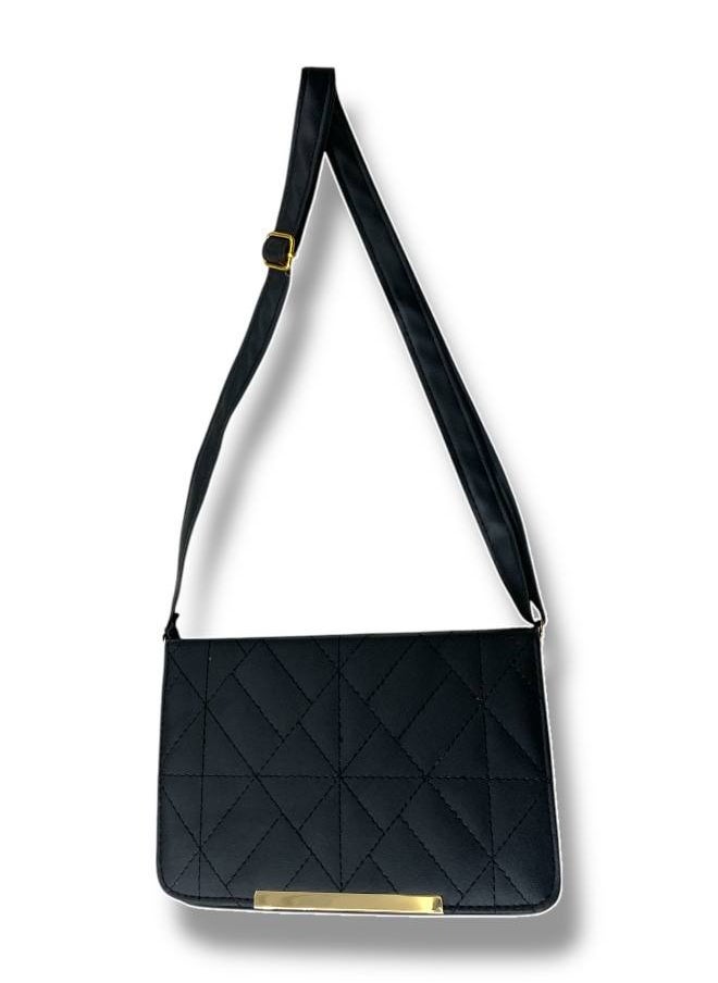 Generic - A black Crossbody Bag in Imported Leather – A Refined Design Combining Elegance and Functionality” - Image 1