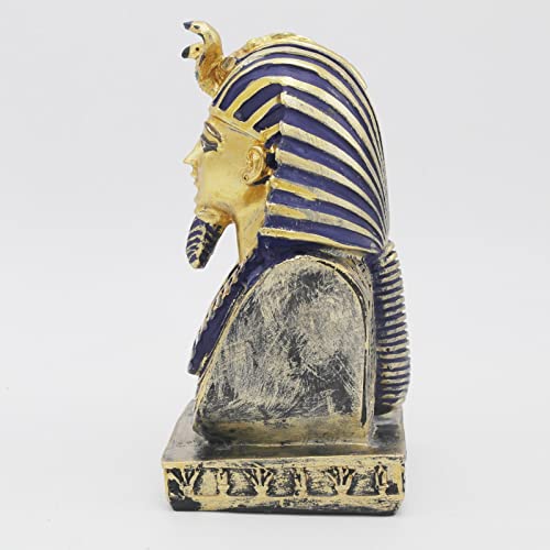 Kocris Casa Aquarium Egyptian Pharaoh Fish Tank Decorations Ancient Egypt Reptile Turtle Lizard Spider Tanks Terrarium Décor Ornament Pet Gold - Image 3