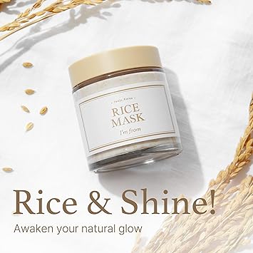 Imfrom Im from Rice Beauty Mask 388 Oz Gentle Exfoliation with 41 Yeoju Rice VitaminEnriched Formula for Smooth and Clear Skin Natural Glow and Pore Refinement - Image 3