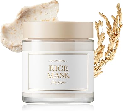 Imfrom Im from Rice Beauty Mask 388 Oz Gentle Exfoliation with 41 Yeoju Rice VitaminEnriched Formula for Smooth and Clear Skin Natural Glow and Pore Refinement - Image 1