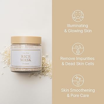 Imfrom Im from Rice Beauty Mask 388 Oz Gentle Exfoliation with 41 Yeoju Rice VitaminEnriched Formula for Smooth and Clear Skin Natural Glow and Pore Refinement - Image 2