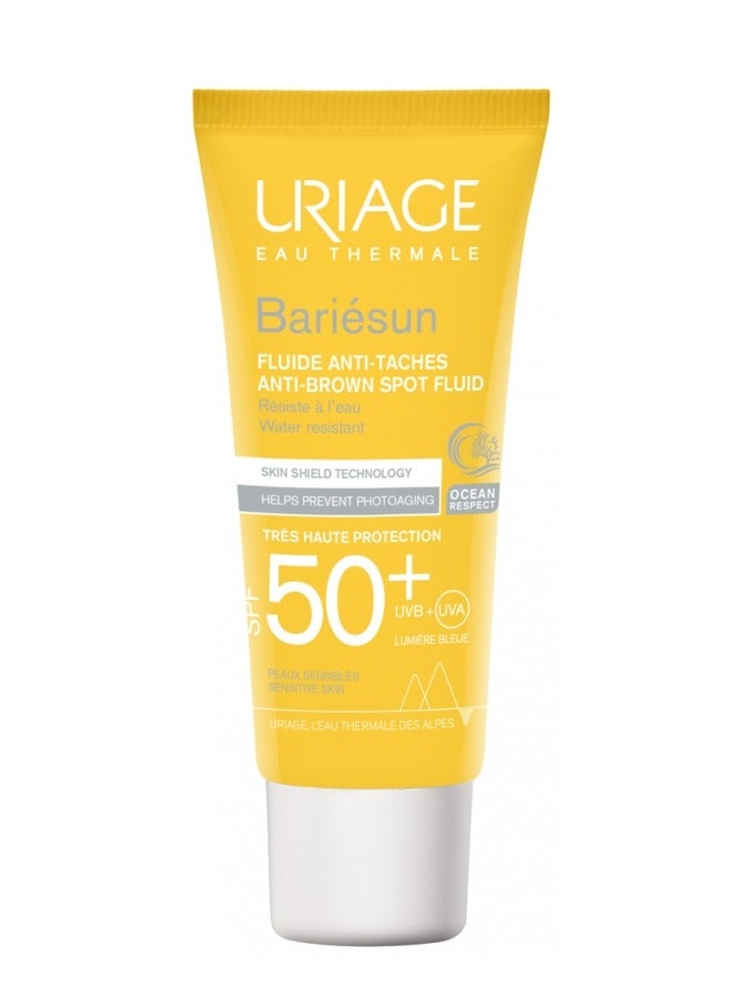 Uriage باريه صن سائل مضاد للبقع البنية تكنولوجيا حماية البشرة SPF50+ 40 مل - Image 1