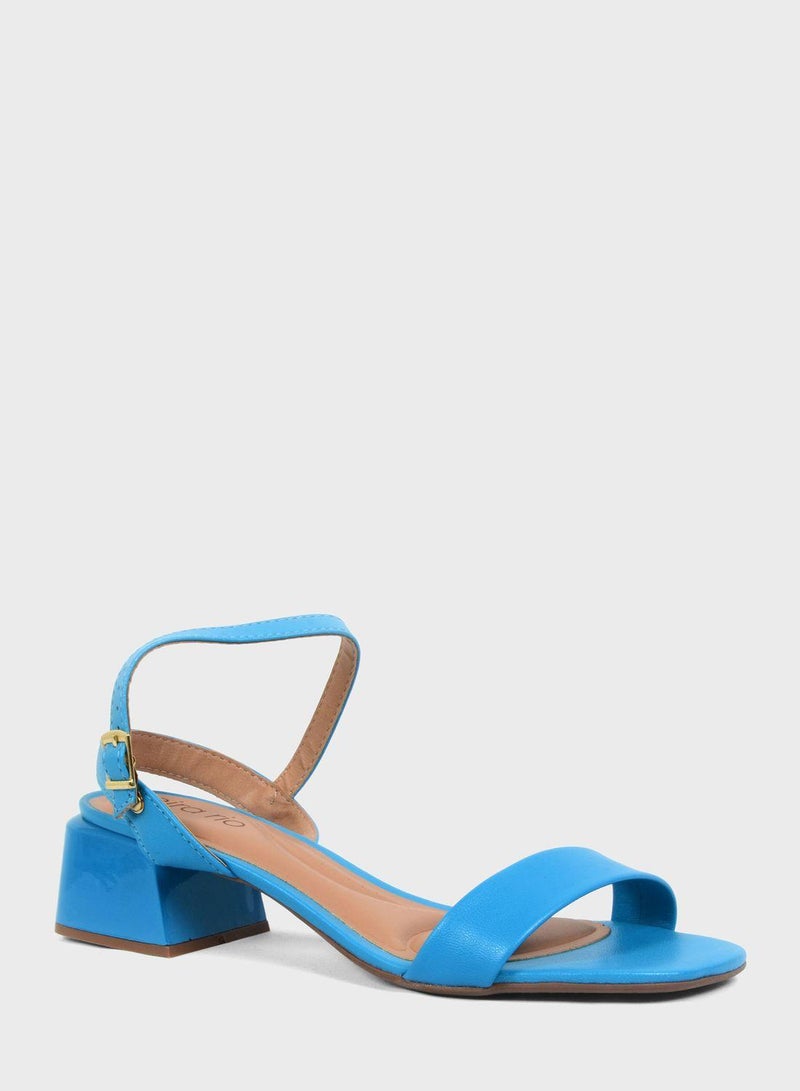 Beira Rio Ankle Strap Mid Heel Sandal - Image 2