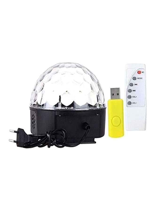 NIBEMINENT LED Magic Crystal Ball With Remote Control And Bluetooth Black/White/Yellow - Image 1