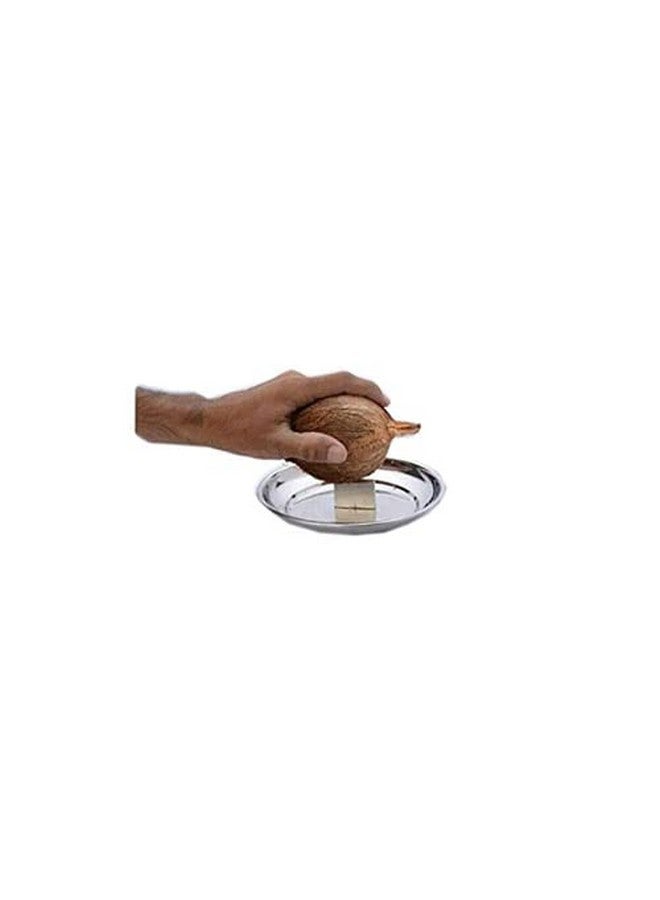pass pass Stainless Steel Coconut Breaker, Coconut Cracker (Pack of 1) - Image 3