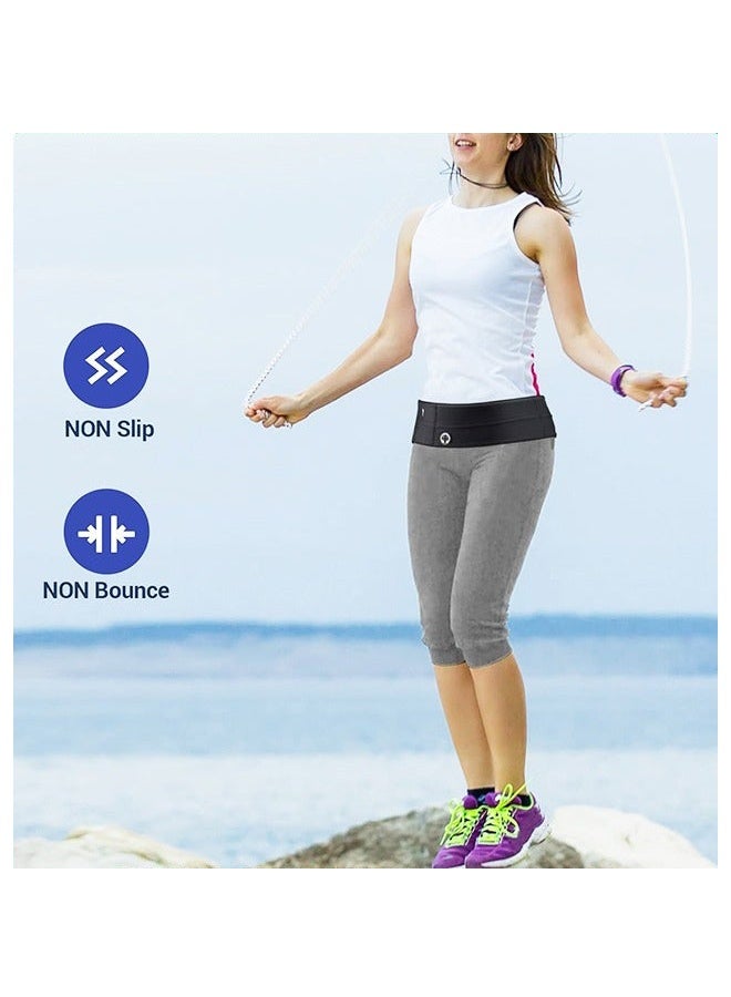 Arabest Ultra Slim Running Belt for Adults, Adjustable and Breathable Running Fanny Pack Water Proof Money Belt Running Waist Pack with Phone & Water Bottle Holder for Jogging Cycling Hiking - Image 2