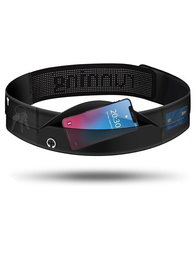 Arabest Ultra Slim Running Belt for Adults, Adjustable and Breathable Running Fanny Pack Water Proof Money Belt Running Waist Pack with Phone & Water Bottle Holder for Jogging Cycling Hiking - Image 1