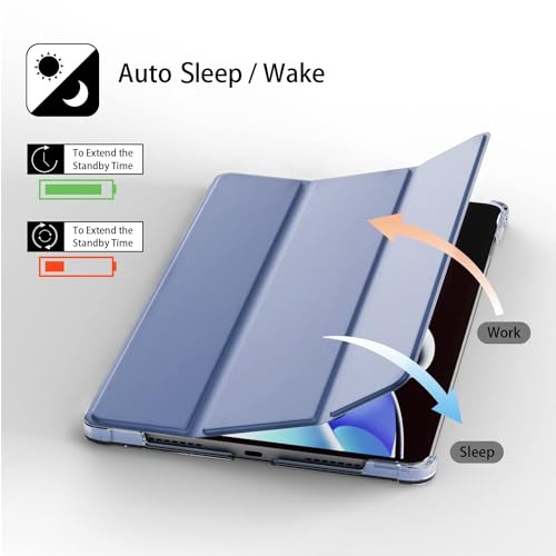 ProElite Case Cover for Realme Pad 2 11.5 inch Cover, Smart Flip Case Cover for Realme Pad 2 11.5 inch Translucent Back with Stylus Pen, Lavender - Image 2