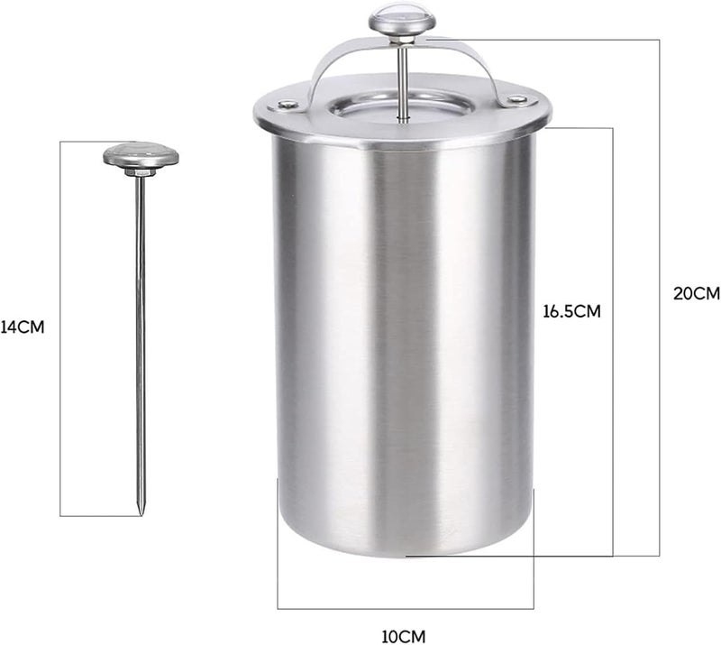 MASTER FENG Ham Maker Stainless Steel Meat Press Mold for Making Ham Meat Deli Meat Homemade Lunchmeat Press Maker with a Thermometer and Cooking Bags - Image 2
