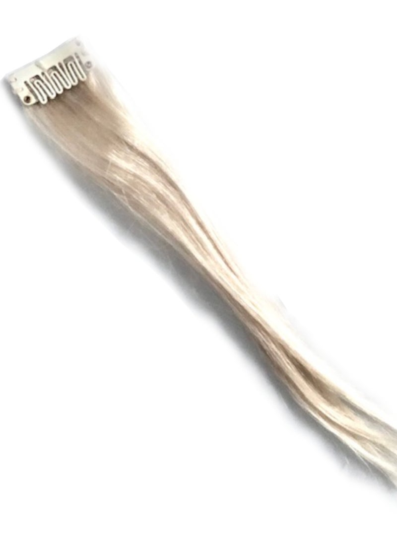 Keep Calm and Clip Em In - Platinum Blonde Highlights HairExtension Clip-in - Image 1