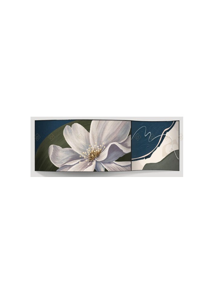Neo Front Textured Silk Art in Black Aluminum Frame - 180x60 cm LTD-22040023AB 