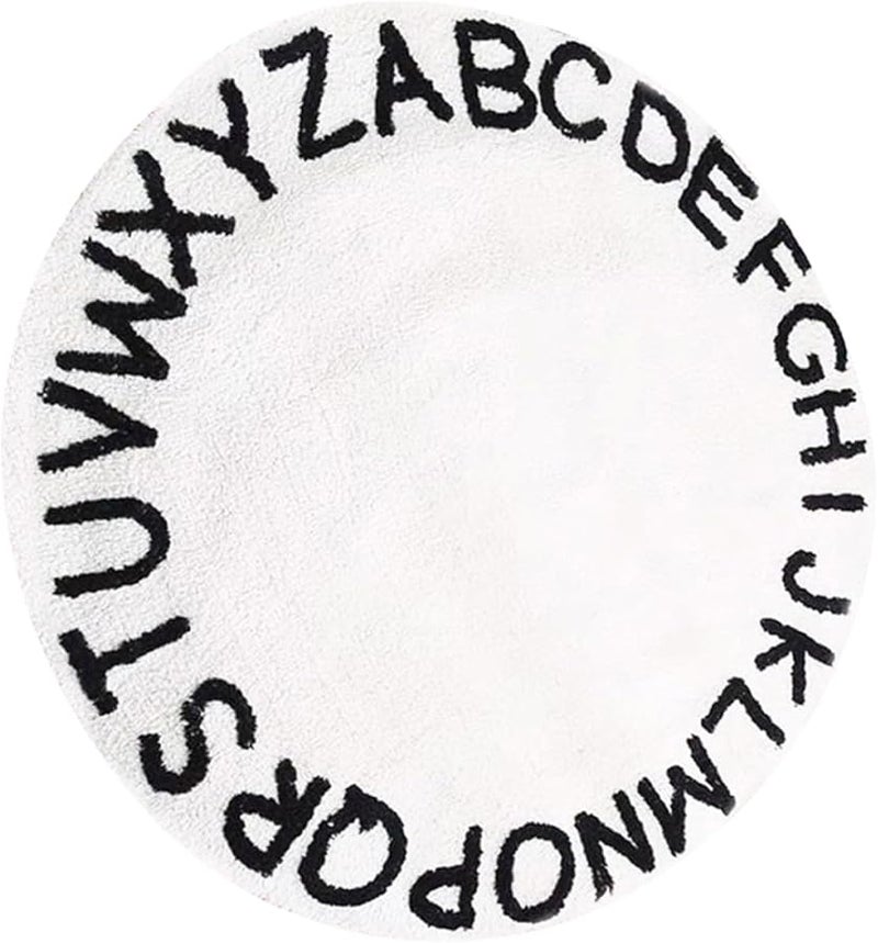 سجادة أرضية مستديرة غير قابلة للانزلاق بتصميم أحرف نوردية لغرفة اللعب وديكور المنزل وسطح آمن للزحف - Image 2