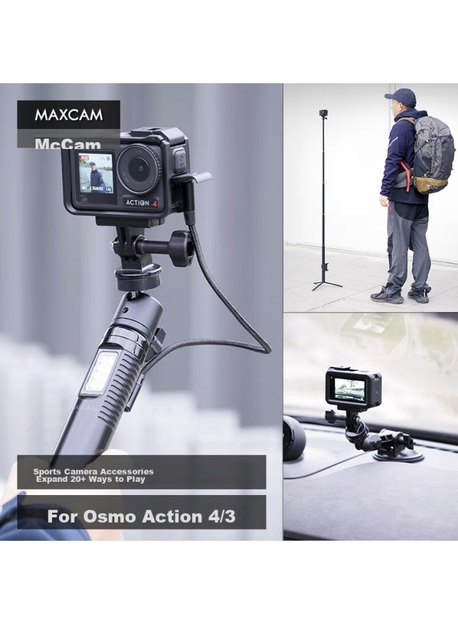 Maxcam/Maisikamu Aluminum Alloy Backpack Clip For Dji Osmo Action 5/4 Pro Action Camera, Shoulder Strap Clip, Fixed Bracket Accessory - Image 5