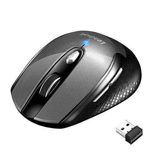 LeadsaiL Wireless Mouse for Laptop, 2.4G Portable Slim Cordless Computer Mouse Less Noise, 6 Buttons, for Windows 10/8/7/Mac/MacBook Pro/Air/HP/Dell/Lenovo/Acer - Image 1