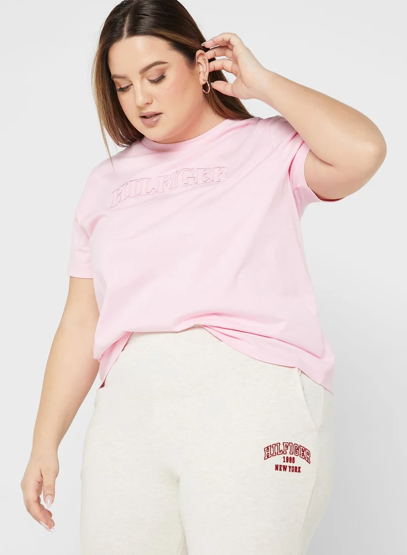 Tommy Hilfiger Plus Embroidered Logo T-Shirt