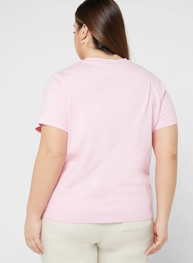 Tommy Hilfiger Plus Embroidered Logo T-Shirt