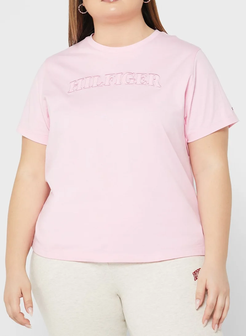 Tommy Hilfiger Plus Embroidered Logo T-Shirt